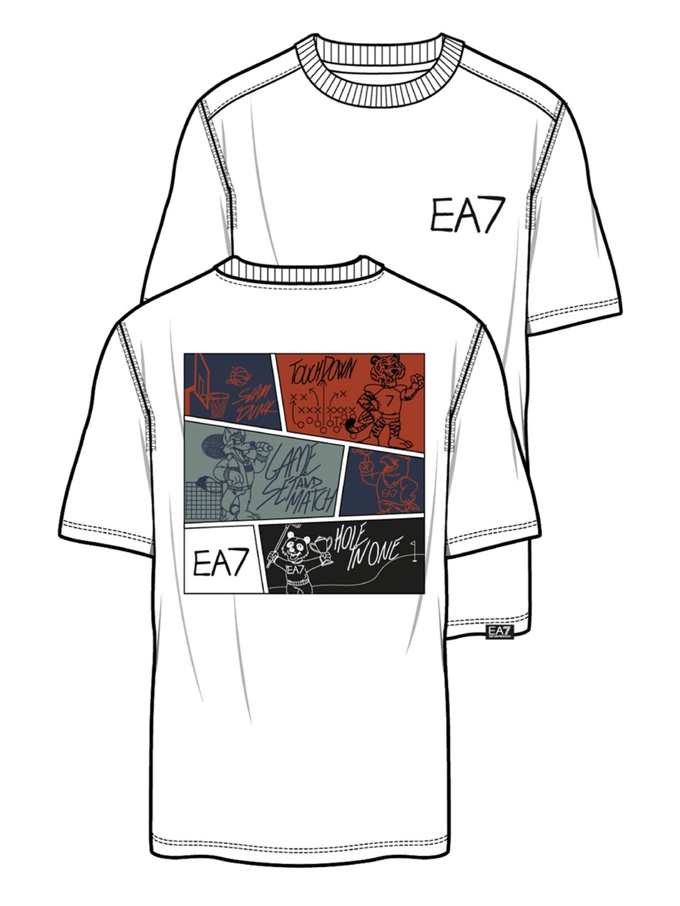 EA7 Train Graphic Series T-shirts