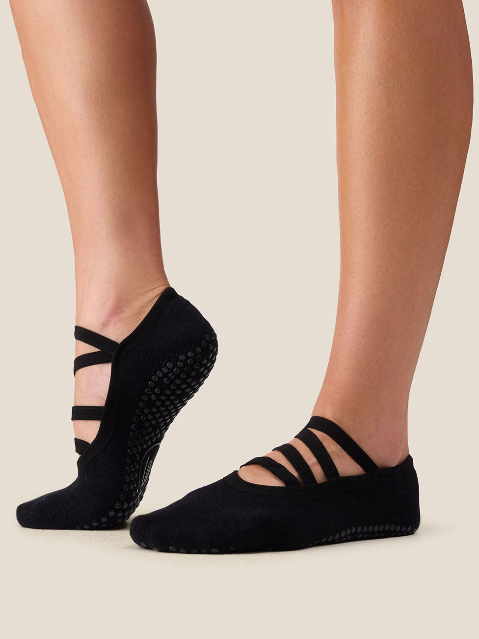 MoveActive Black Ballet Grip Socks