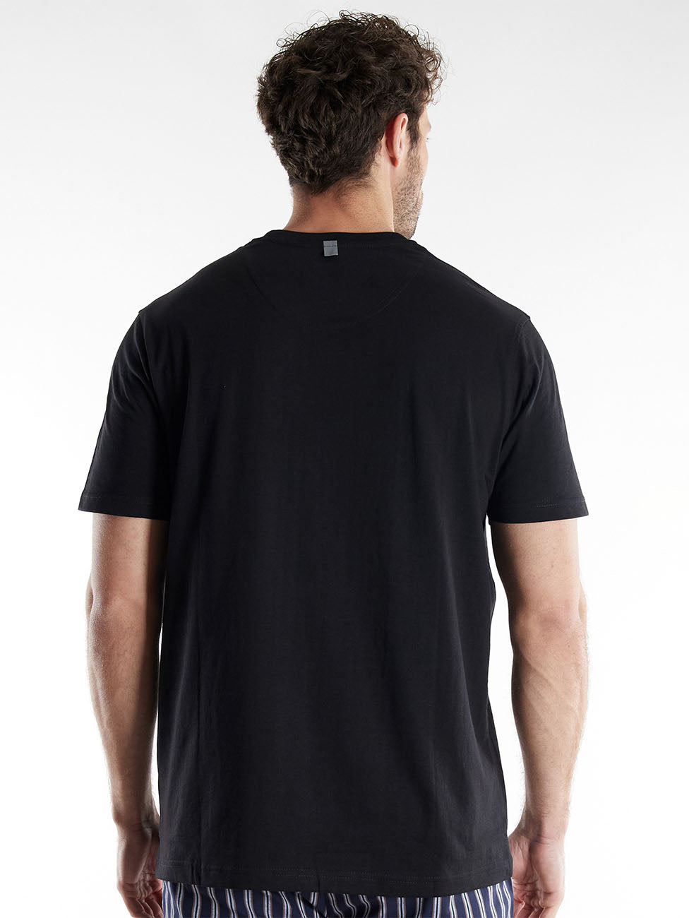 Bugatti Black Logo Crew Neck T-Shirt