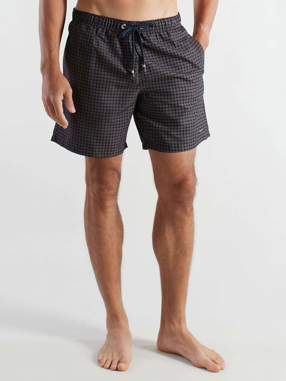Bugatti Black Printed Swim Shorts