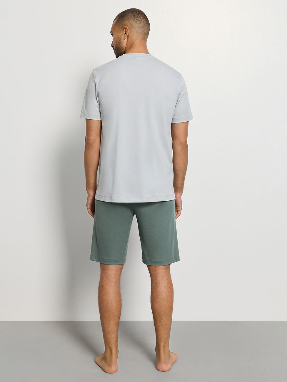 Hanro Night & Day Studio Green Short Pyjama