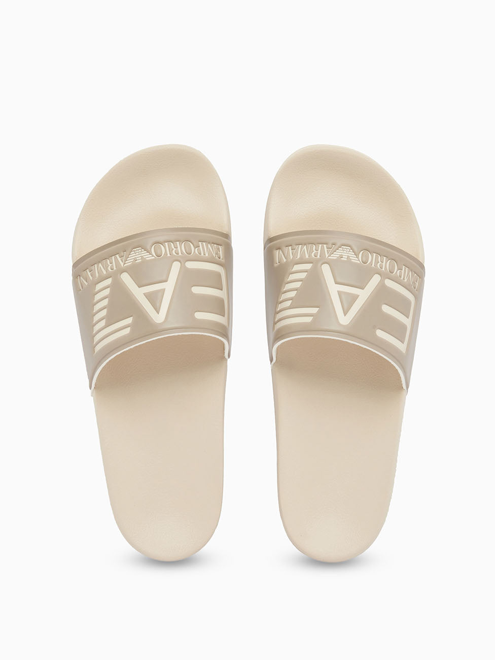 EA7 Beige Unisex Slippers