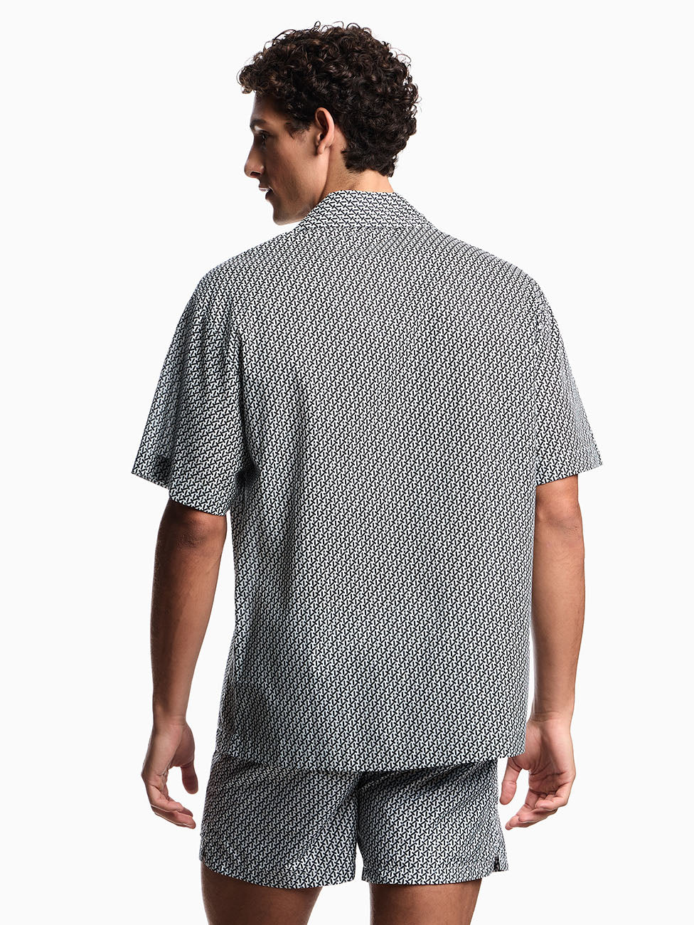 Emporio Armani Mixed Pattern Shirt
