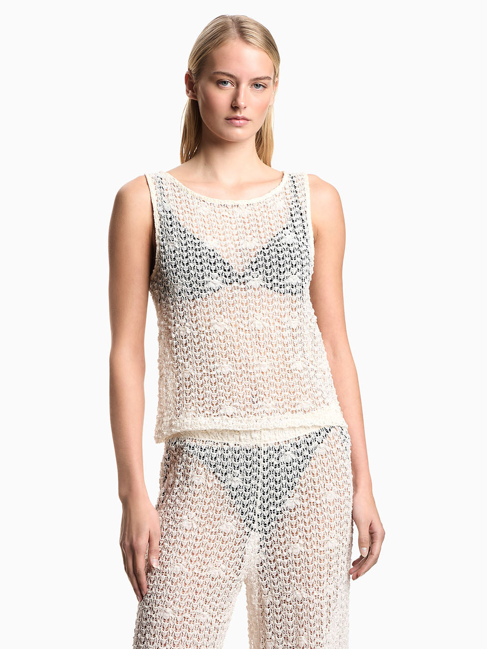 Emporio Armani Floral Pattern Women's Beach Top