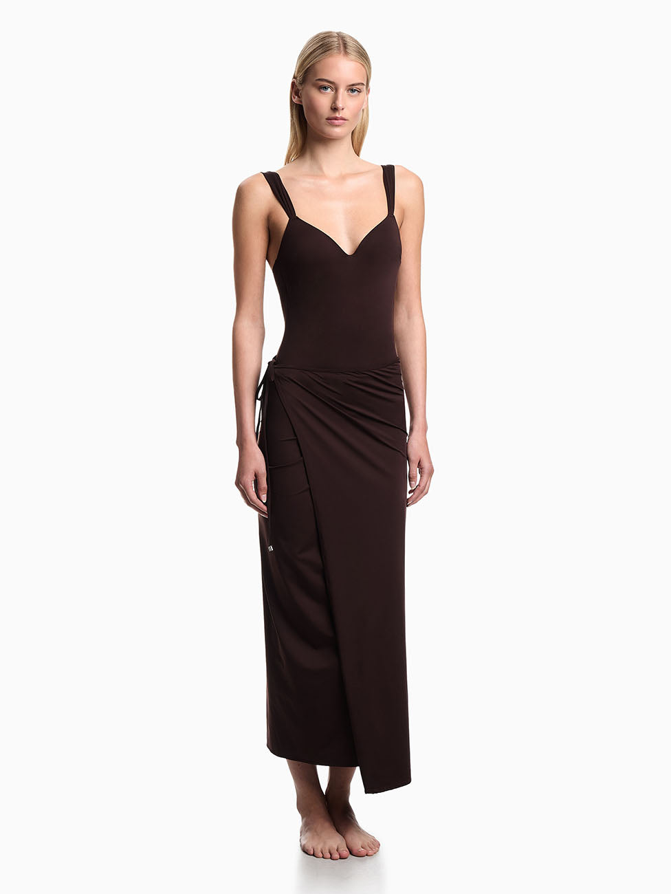 Emporio Armani Deep Brown Long Lycra Sarong
