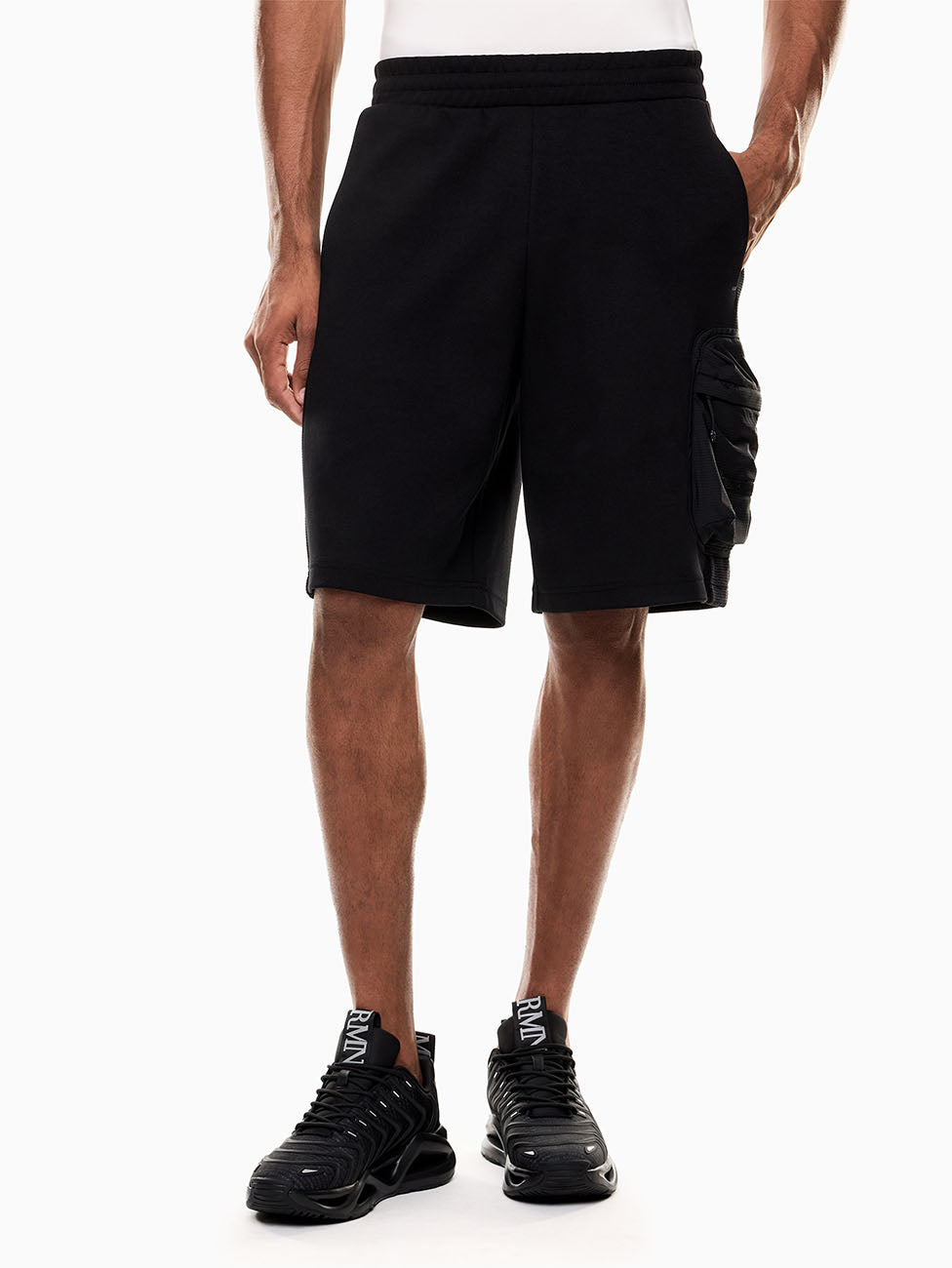 EA7 Cotton-blend Bermuda Shorts