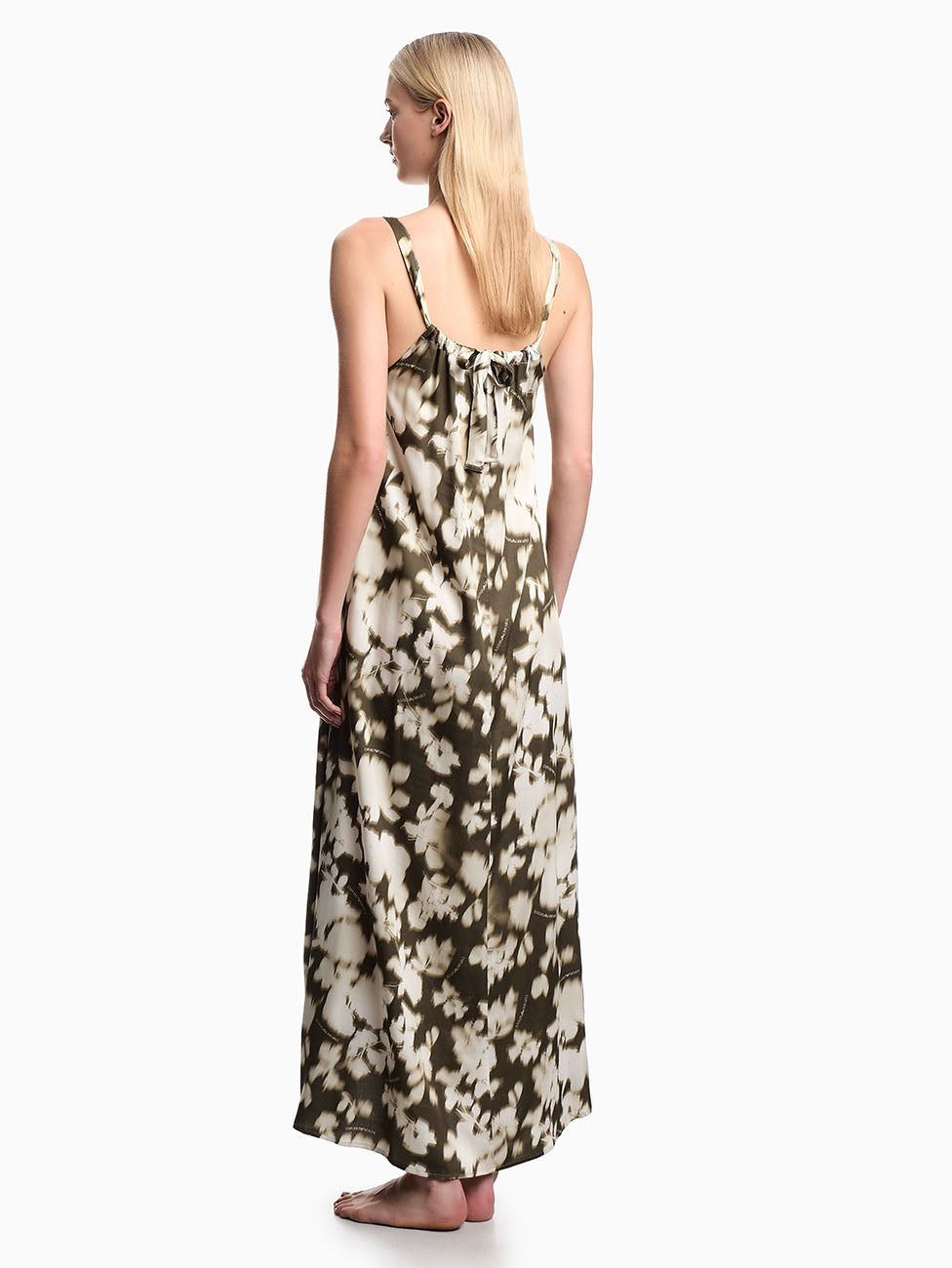 Emporio Armani Floral Print Long Beach Dress