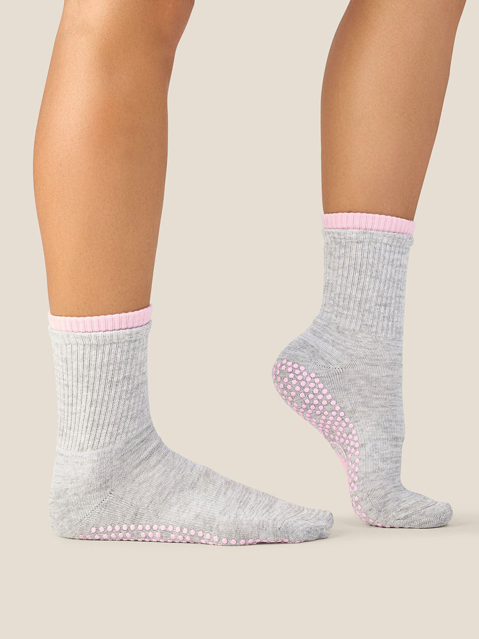 MoveActive Layer Grey Crew Grip Socks