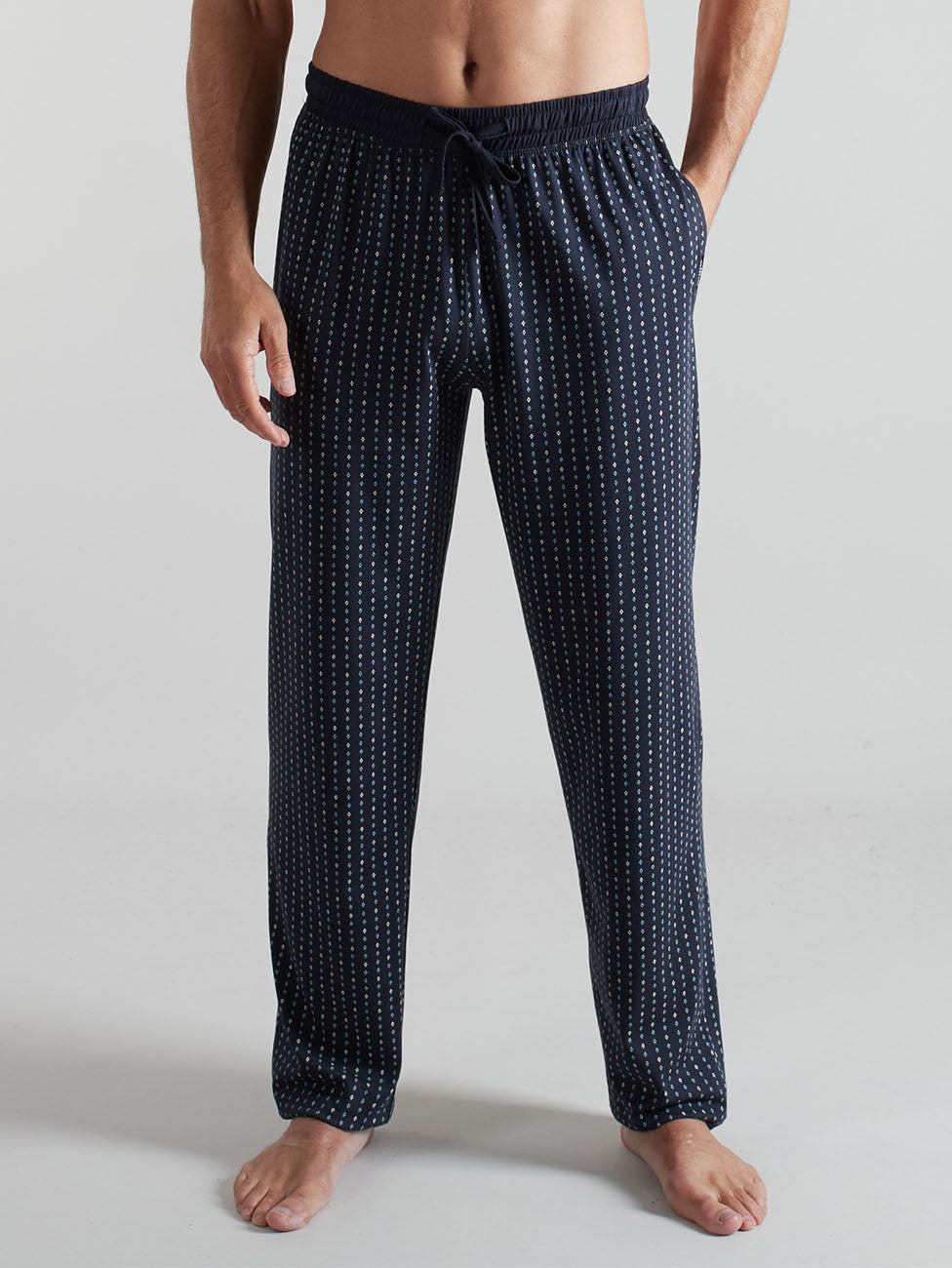 Götzburg Navy Printed Pyjama Pants