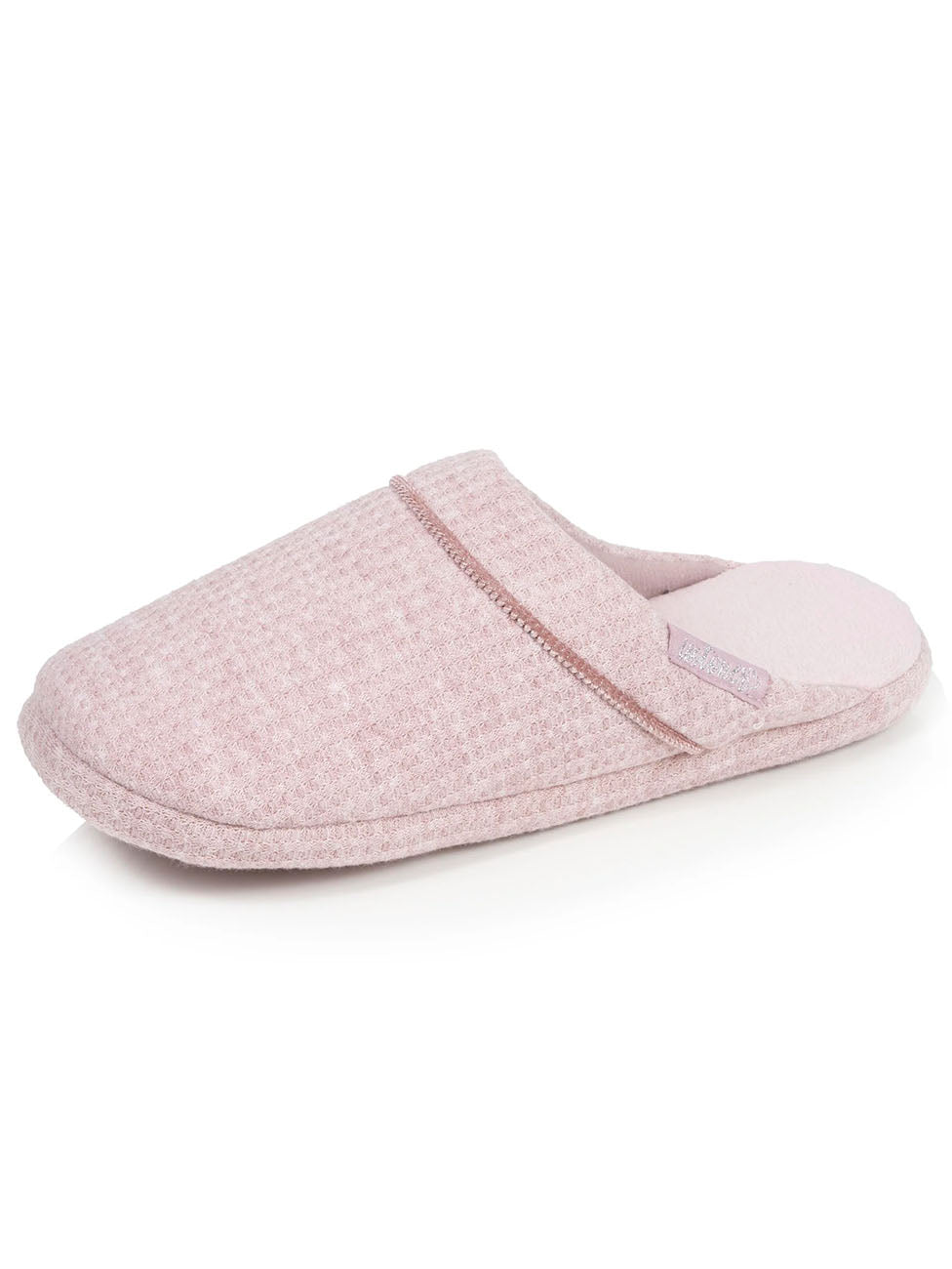 Isotoner Women's Blush Heathered Mule Slippers