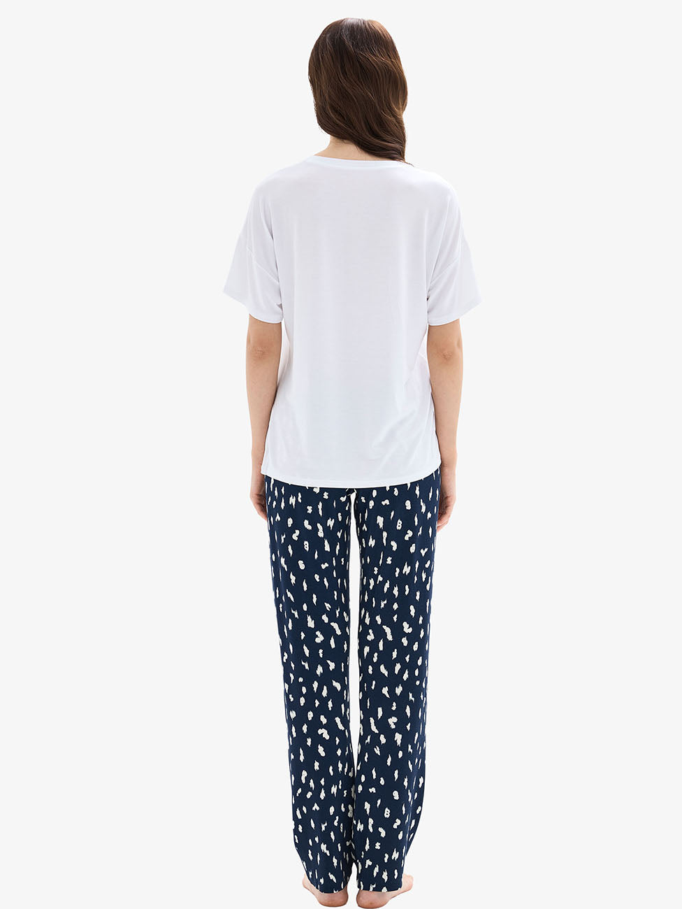 Blackspade White & Black Women's Pyjama