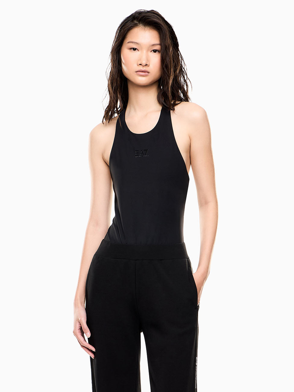 EA7 Logo Series Technical Fabric Bodysuit
