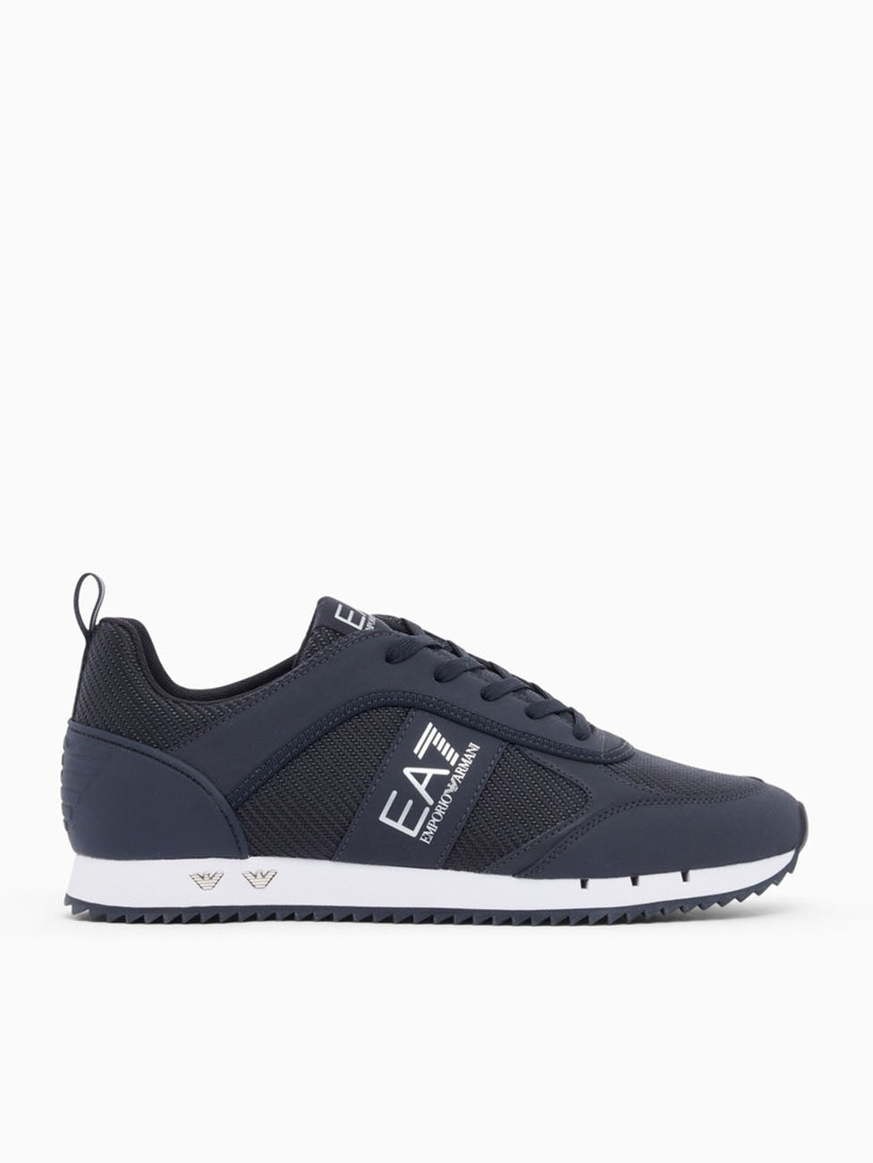 EA7 Dark Navy & White Carbon Mesh Sneakers