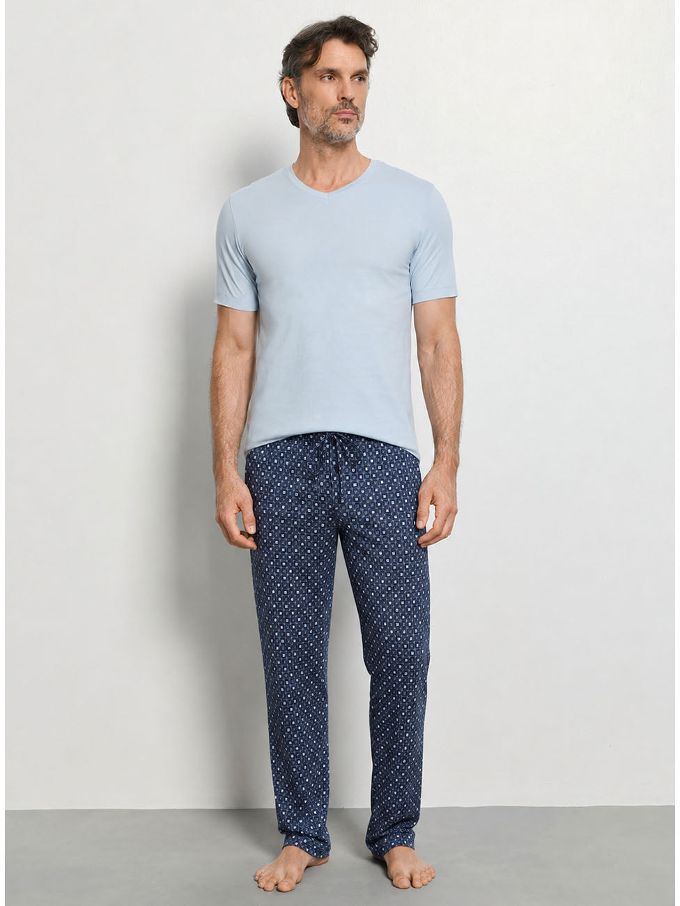Hanro Night & Day Squared Harmony Men's Short Pyjama