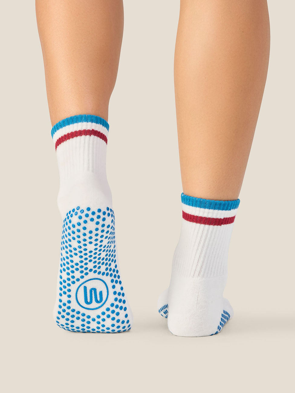 MoveActive Track Ivory Crew Grip Socks