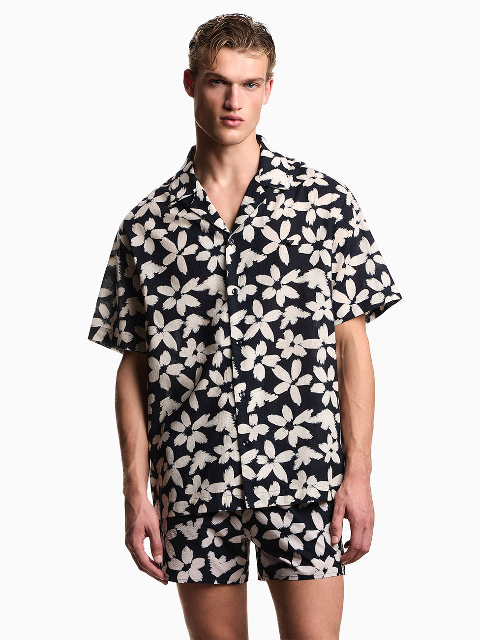 Emporio Armani Flower & Eagle Shirt