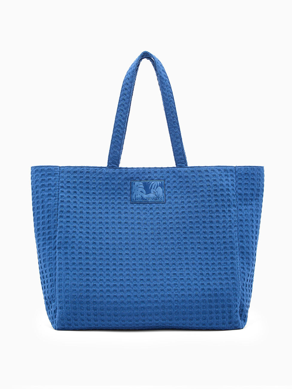 Emporio Armani Waffle Fabric Shopping Bag
