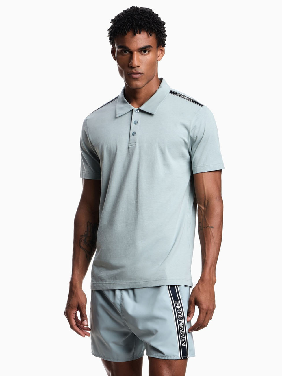 Emporio Armani Logo Tape Polo T-shirt