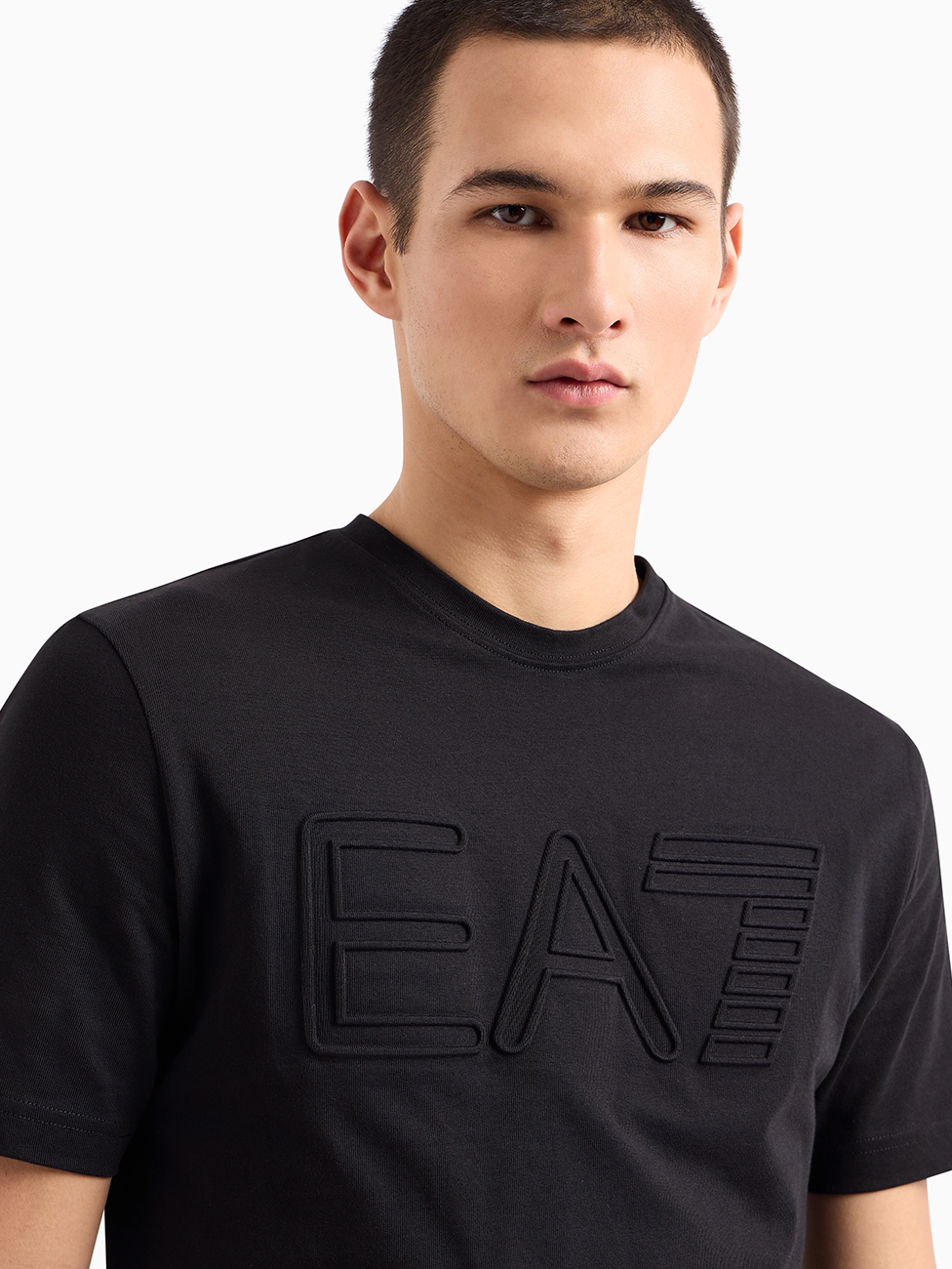 EA7 Logo Series Organic Cotton Jersey T-Shirts