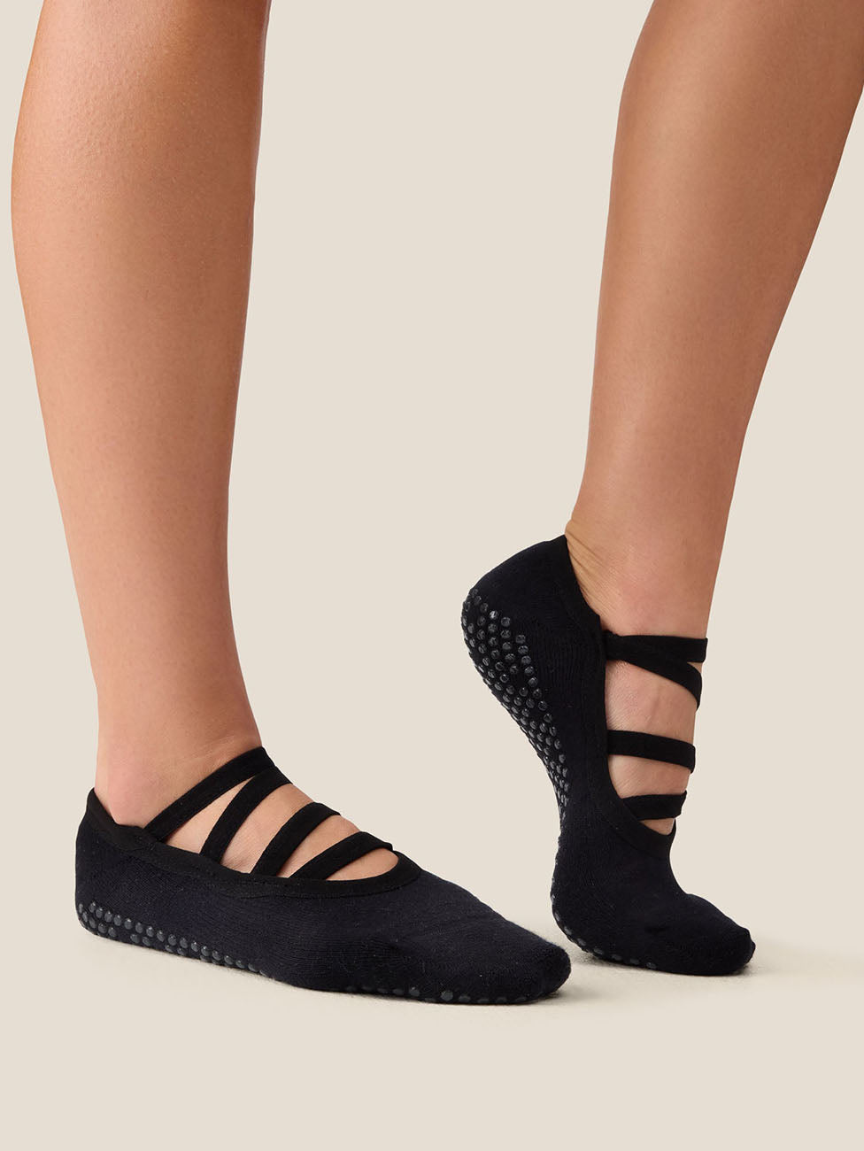 MoveActive Black Ballet Grip Socks
