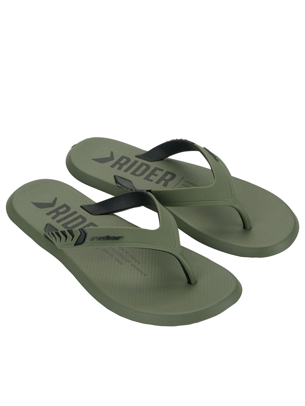 Rider Green/Black Men Slippers