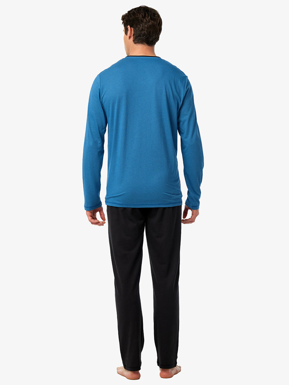 Blackspade Lagoon Stripe Men's Long Pyjama Set