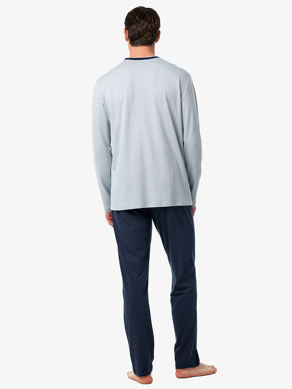 Blackspade Ice Grey Men's Long Pyjama Set