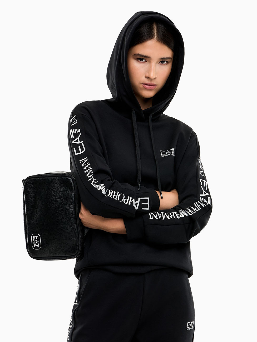 EA7 Black Carryover Beauty Case