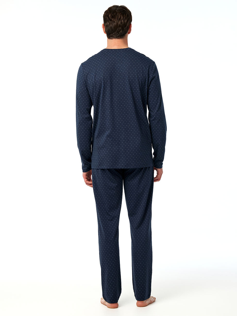 Blackspade Navy Men's Long Pyjama Set