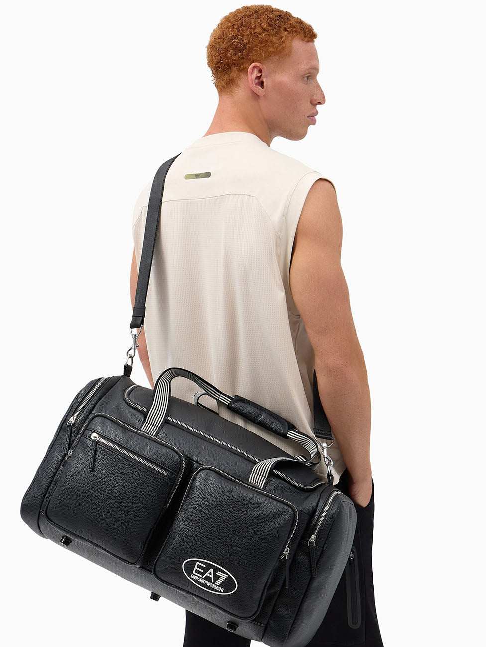 EA7 Black Tennis Pro Gym Bag