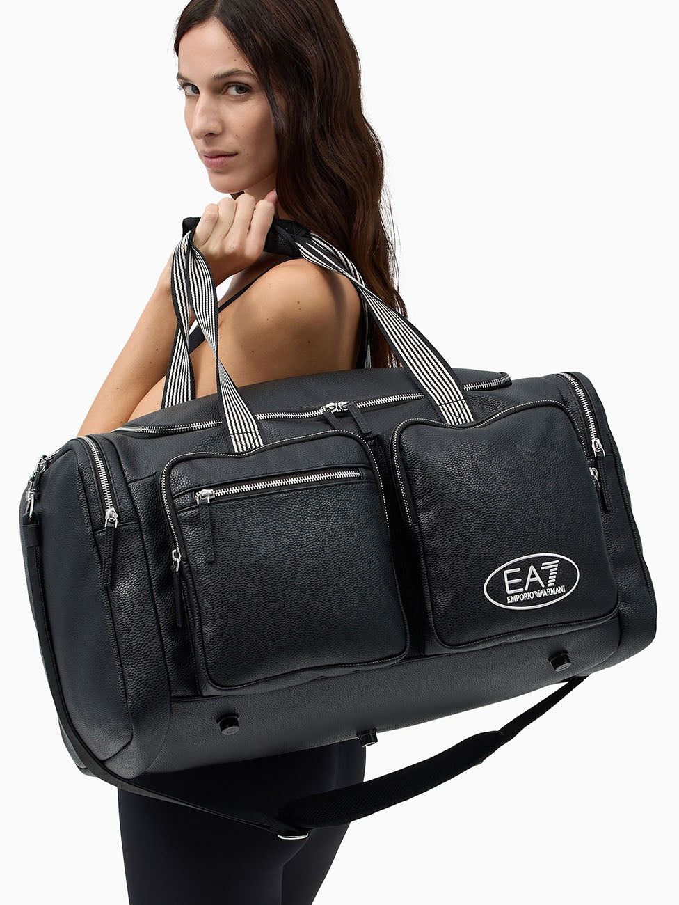 EA7 Black Tennis Pro Gym Bag