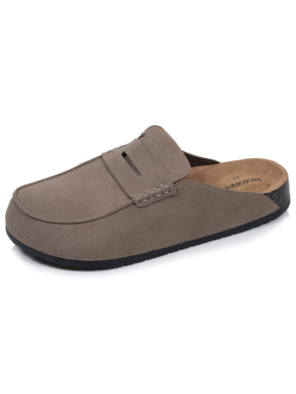 Isotoner Taupe Men's Moccasin Clogs