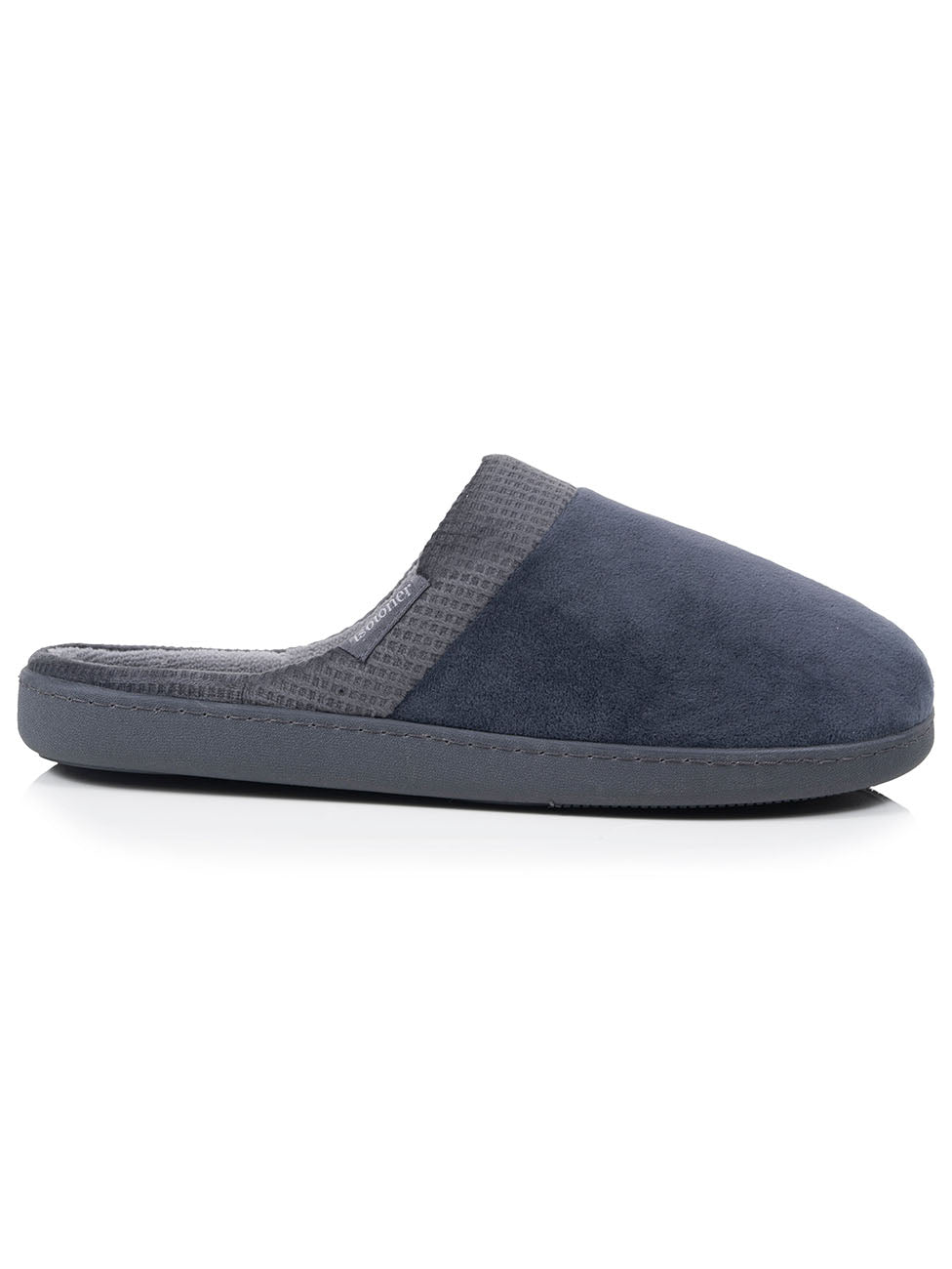 Isotoner Grey Men's Ergonomic Mule Slippers
