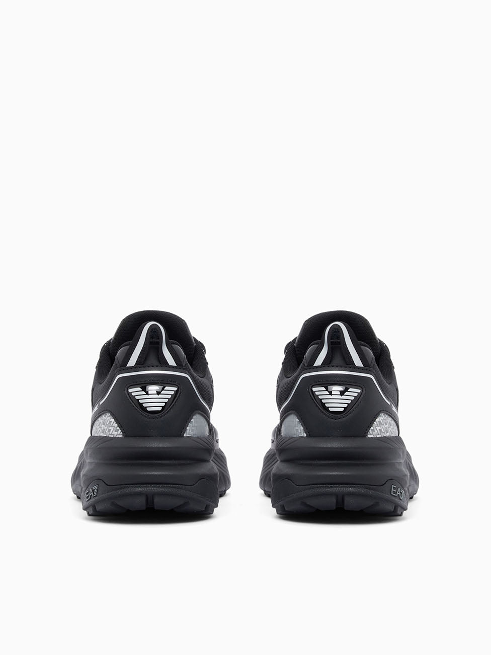 EA7 Triple Black & Silver Crusher Sonic Trail 2.0 Sneakers