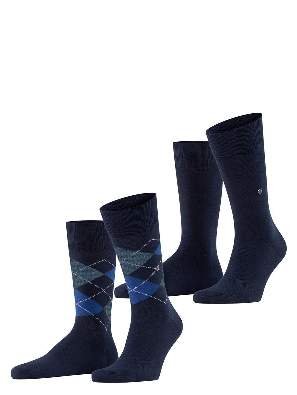 Burlington Everyday Argyle Mix Men Socks (Pack of 2)