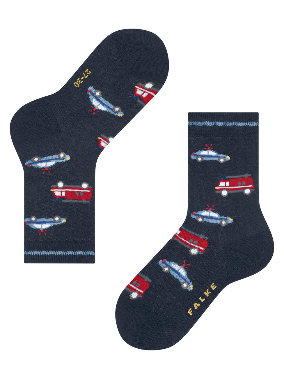 FALKE Police and Fire Cars Kids Socks