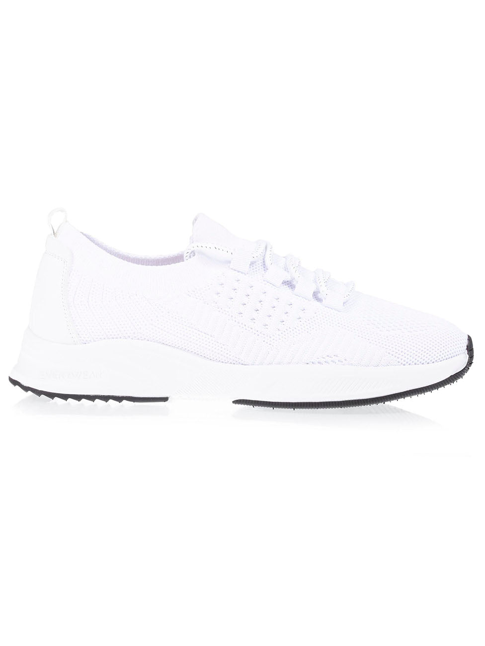 Isotoner White Women's Slip-On Lace-Up Trainers