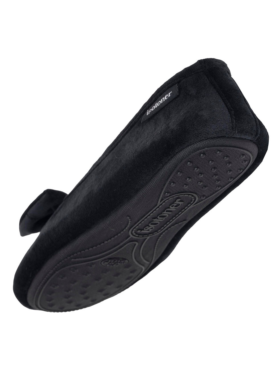 Isotoner Black Women's Ballerina Slippers
