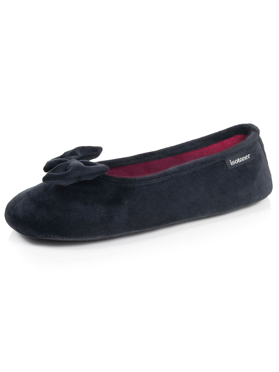 Isotoner Black Women's Ballerina Slippers