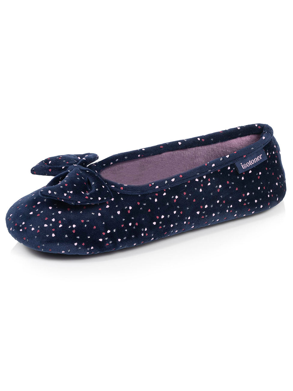 Isotoner Navy Women's Ballerina Slippers