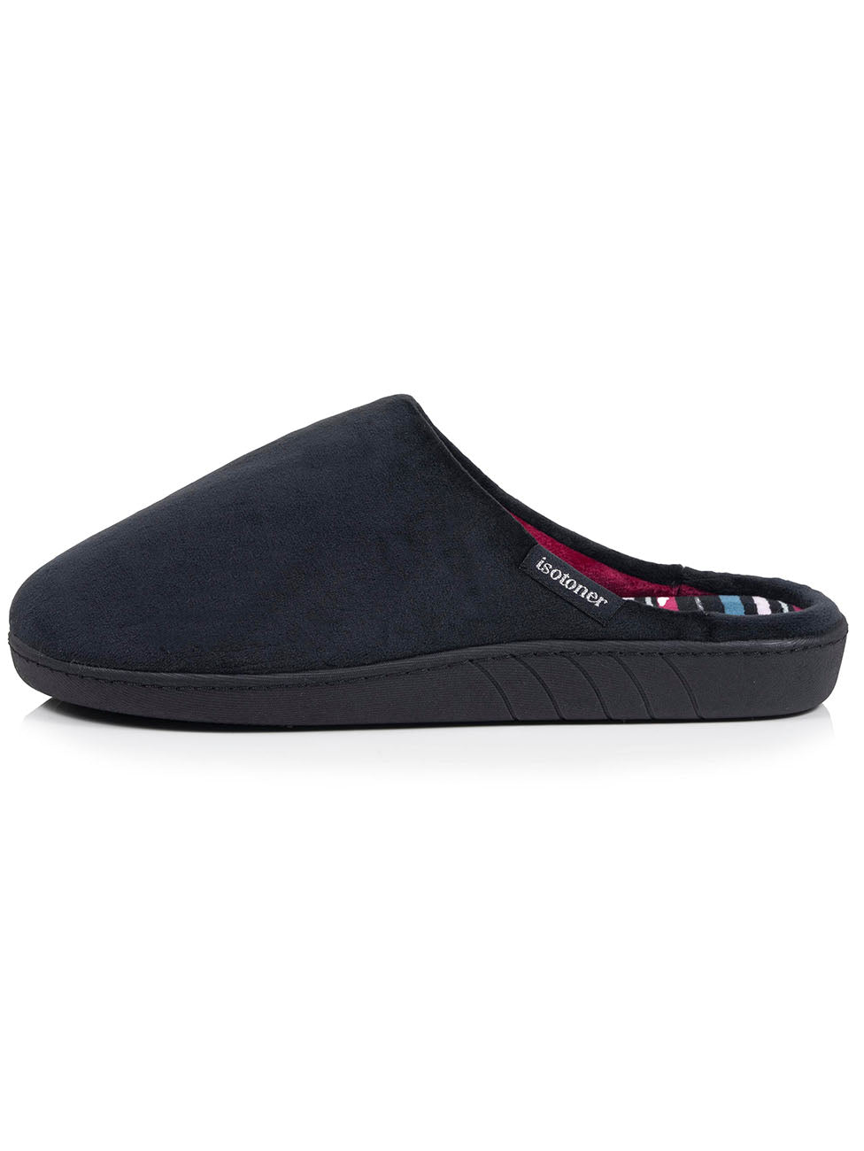Isotoner Black Women's Memory-Foam Mule Slippers