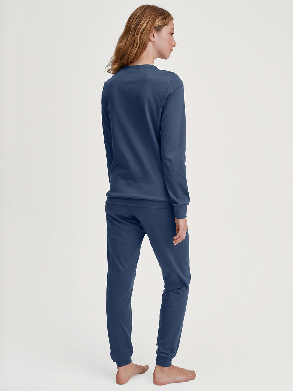 Calida Blue Ski Resort Women Cuffed Pyjama