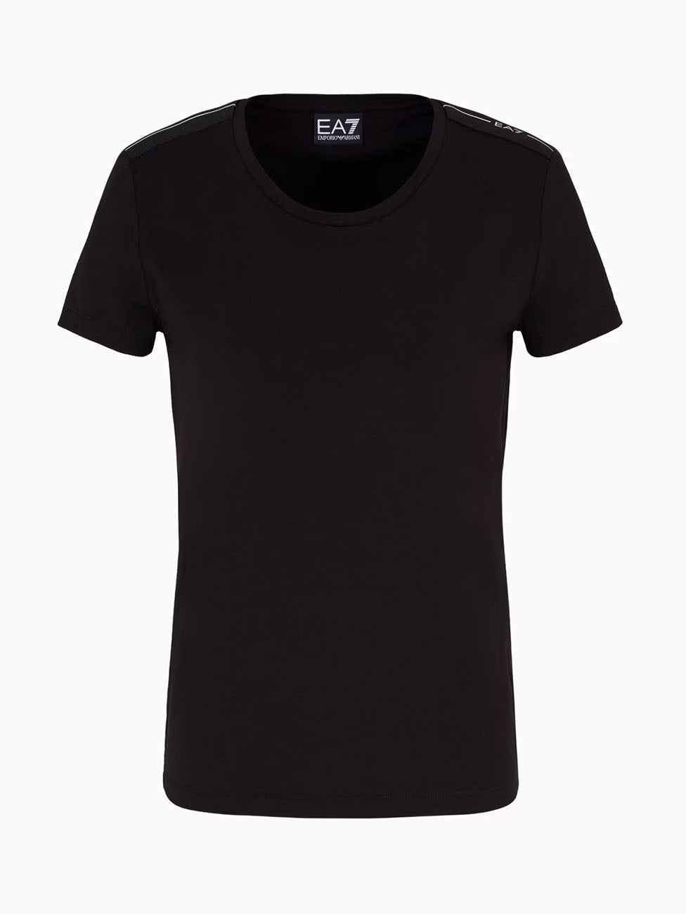 EA7 Logo Series Stretch Cotton T-Shirt