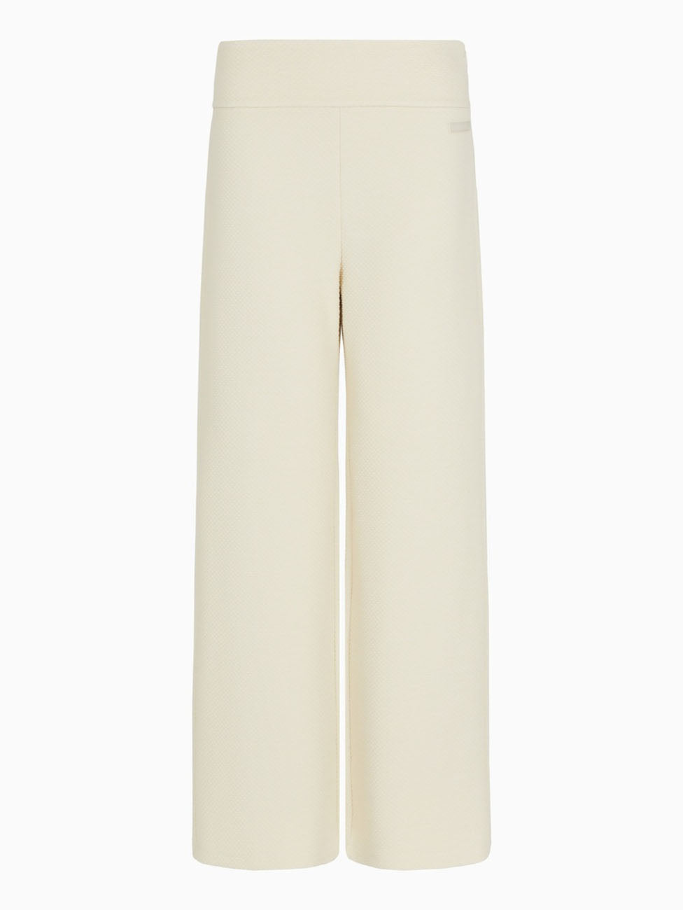 EA7 Stretch-Cotton Blend Wide-Leg Trousers