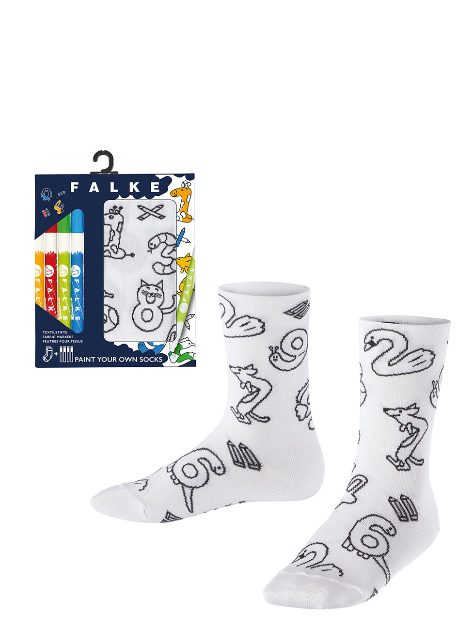 FALKE Animal Number Paint Set Kids Socks