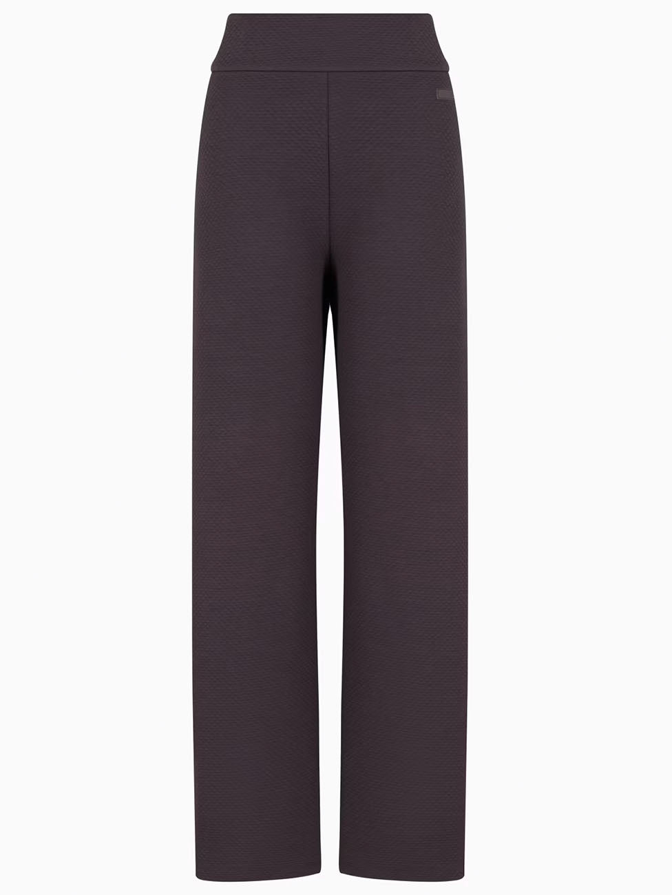 EA7 Stretch-Cotton Blend Wide-Leg Trousers