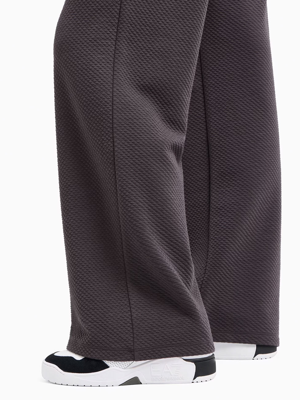 EA7 Stretch-Cotton Blend Wide-Leg Trousers