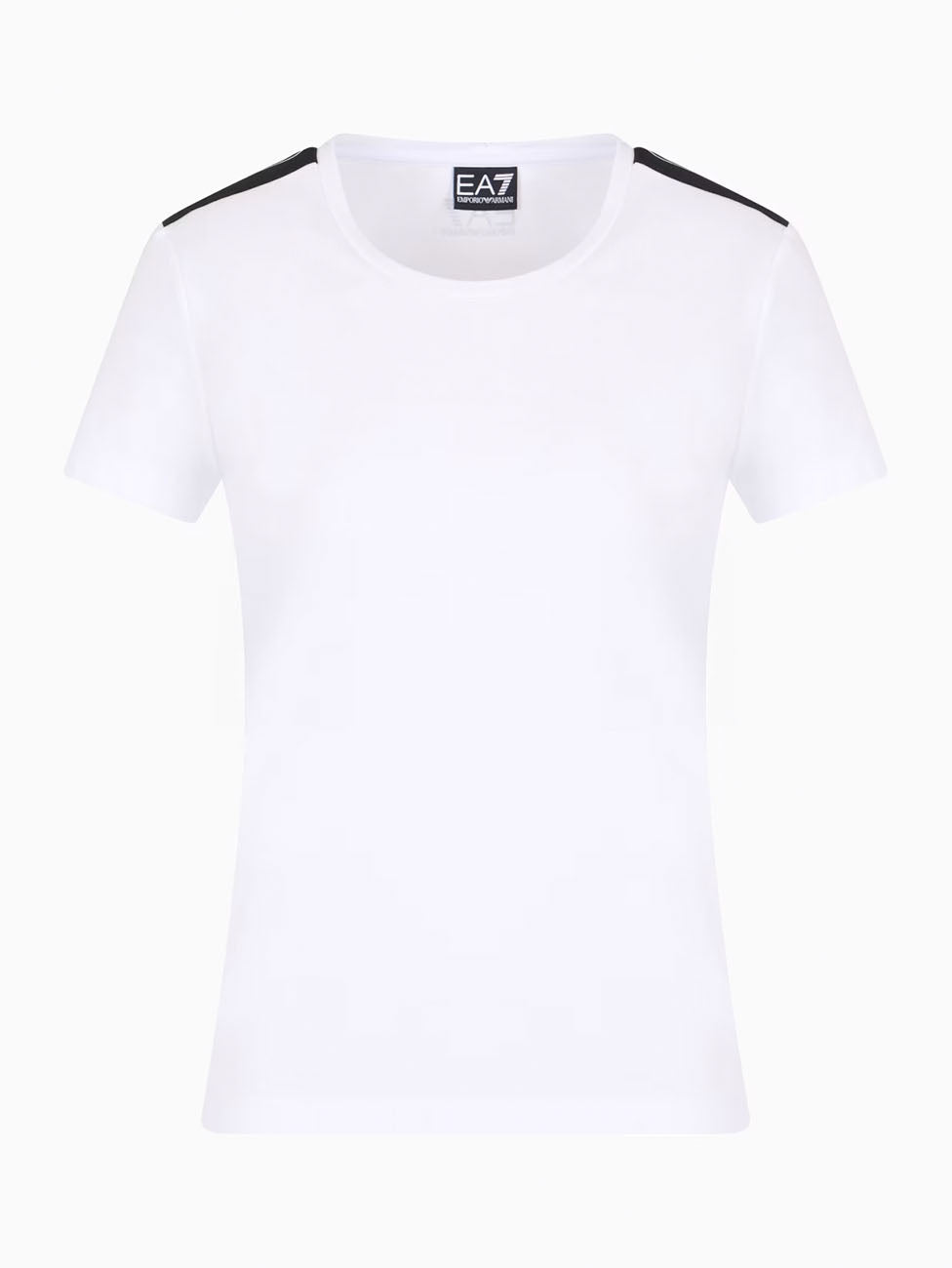 EA7 Logo Series Stretch Cotton T-Shirt