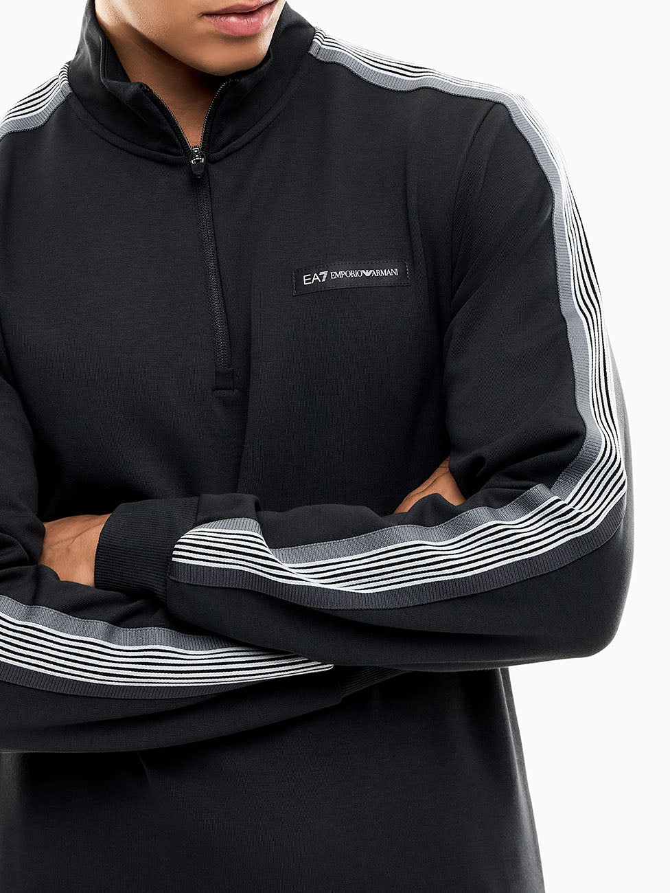 EA7 Logo Series Half-Zip Sweatshirt