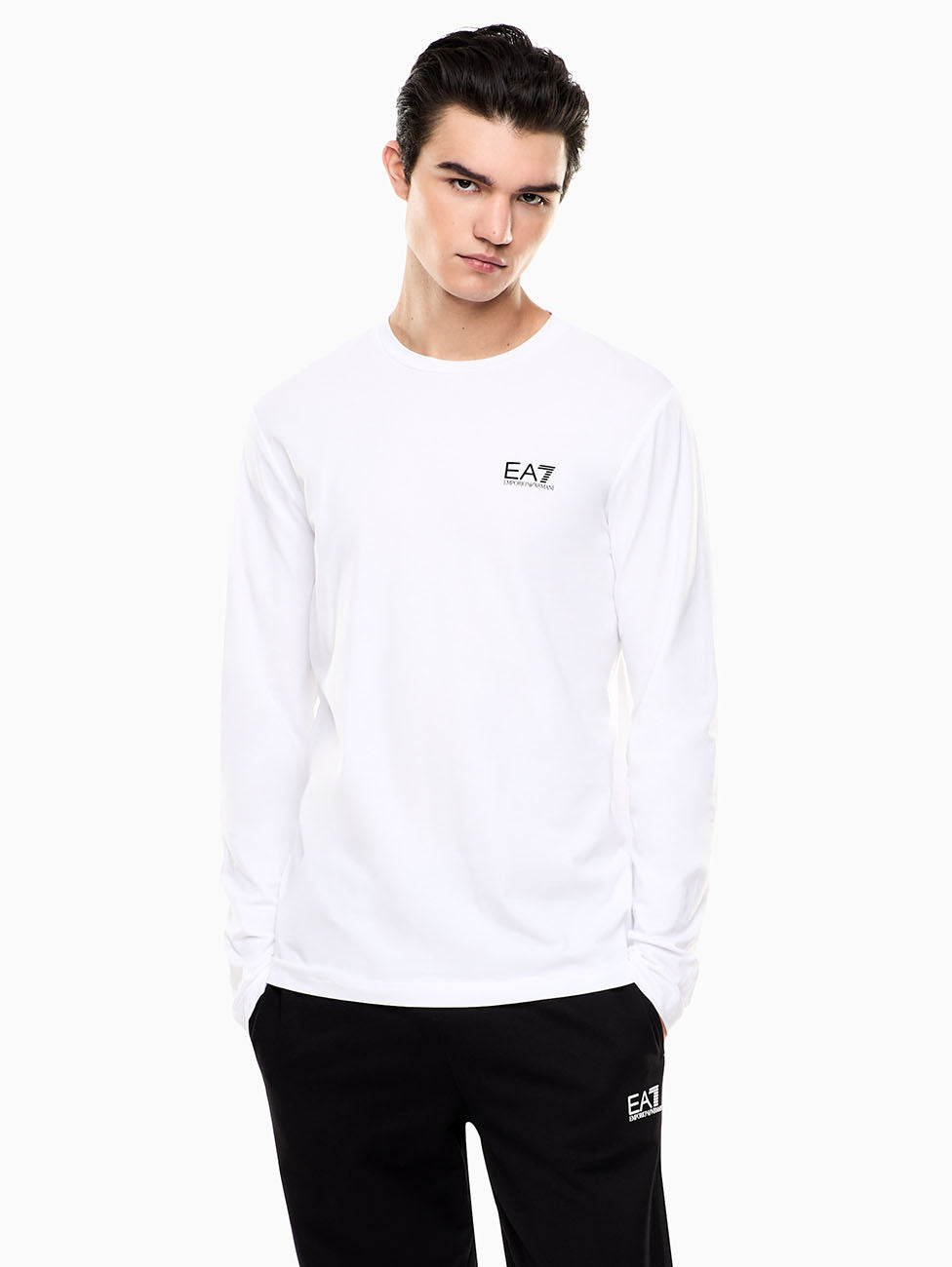 EA7 Core Identity Long-Sleeved T-Shirt